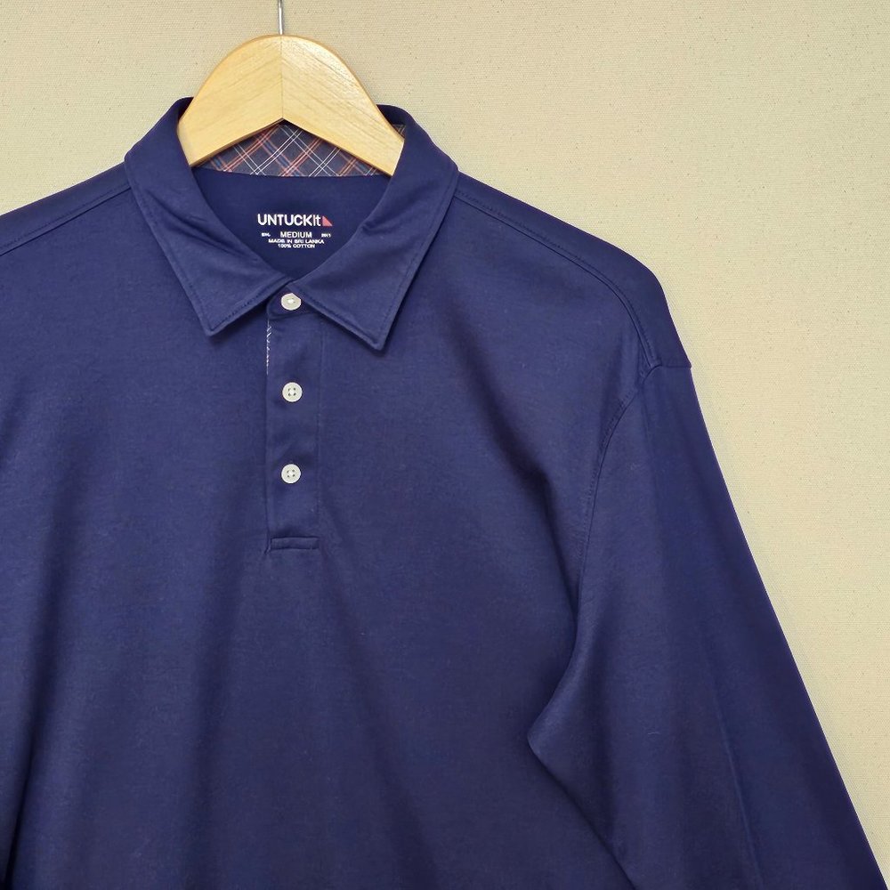 UNTUCKit Long Sleeve Polo M